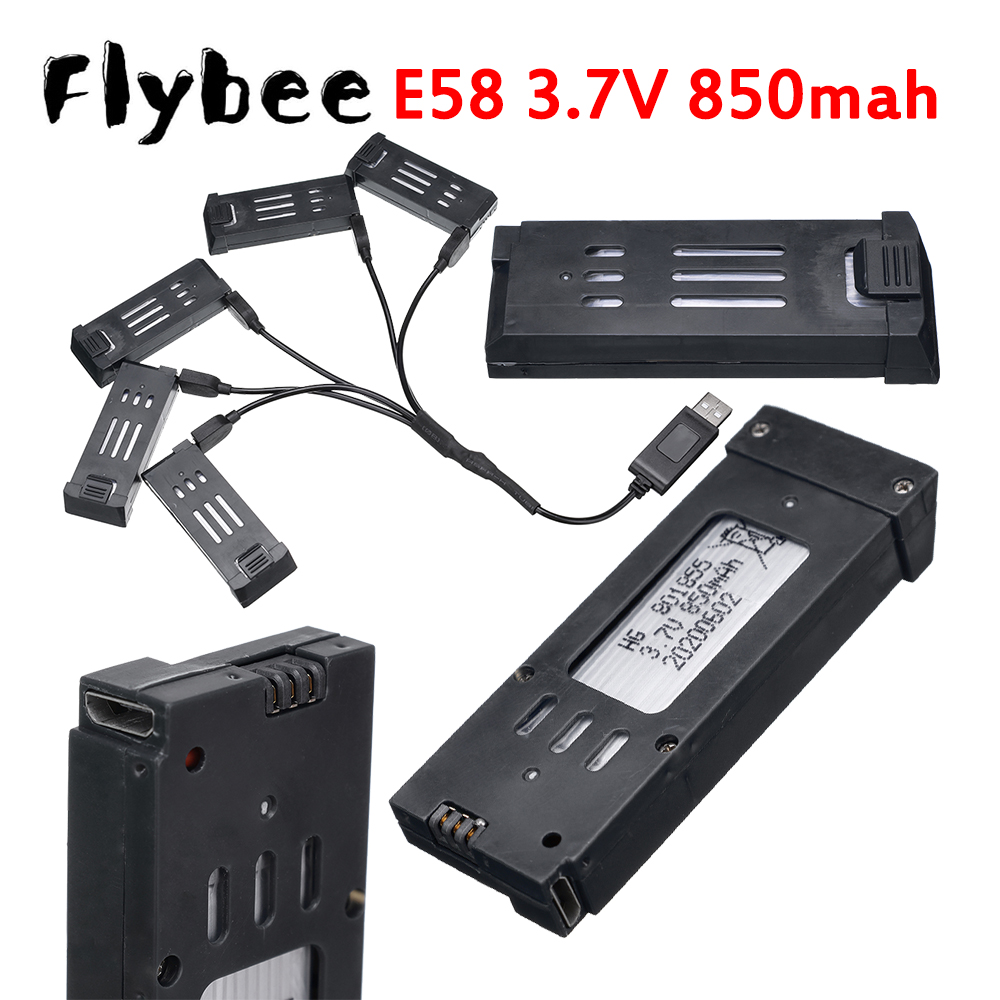 Drone Battery Lipo - 3.7V 850mAh RC Drone Batterij voor