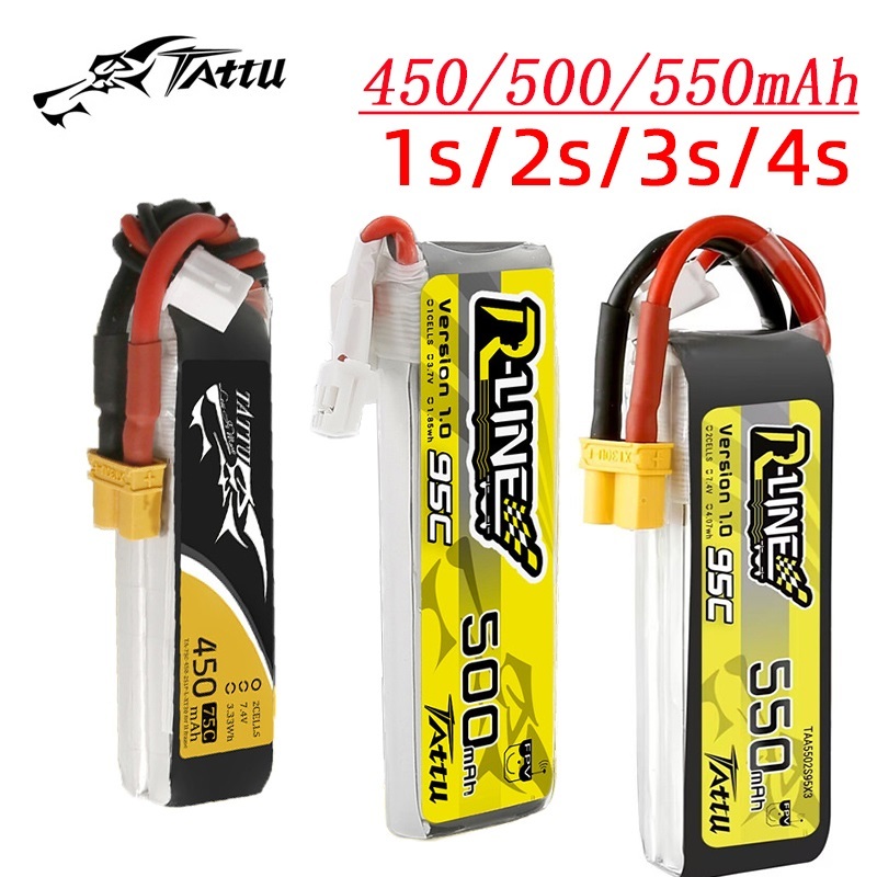 Drone Battery 3S - 3 Stuks Nieuwe Tattu 450/500/550Mah 75/95c