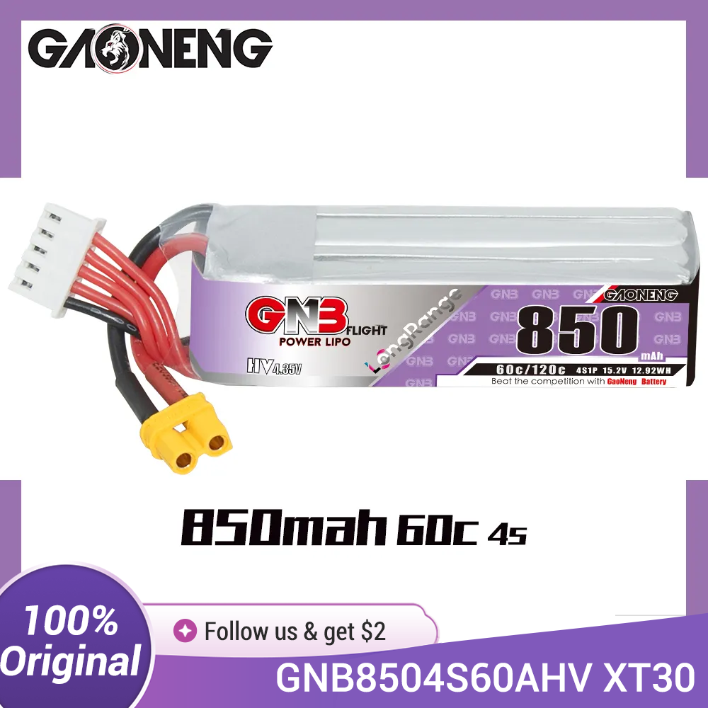 GAONENG GNB LiPo-batterij 850m - Drone Battery 3S recensie en prijs