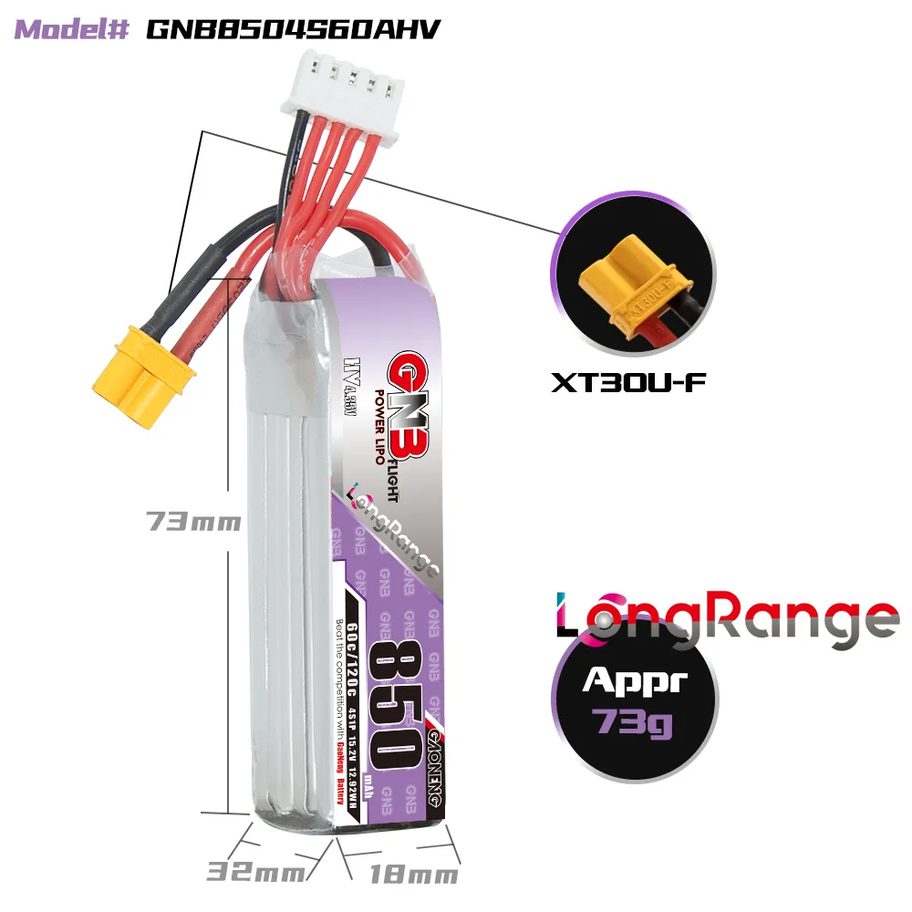 GAONENG GNB LiPo-batterij 850m - Drone Battery 3S recensie en prijs