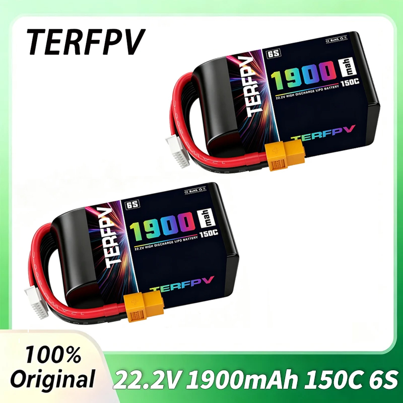 1/2 stuks TERFPV Lipo 6S 1900m - Drone Battery 6S recensie en prijs