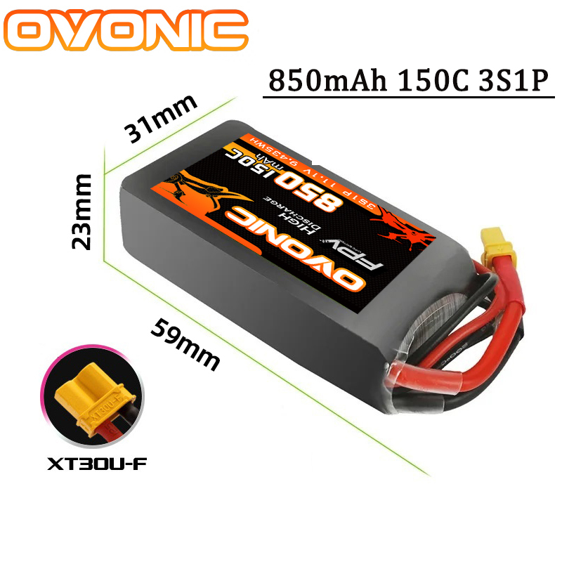 OVONIC 150C 850mAh Lipo Batter - Drone Battery 6S recensie en prijs