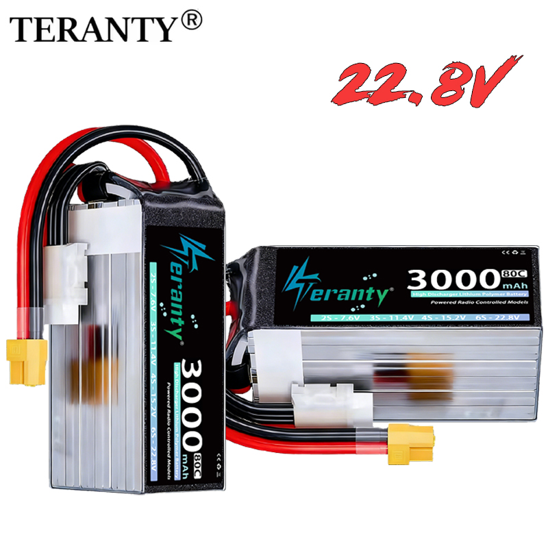 TERANTY 6S 22.8V 3000mAh 80C/1 - Drone Battery 6S recensie en prijs